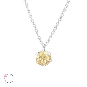 OLIVIE Strieborný náhrdelník s kryštálom Swarovski 0975 Ag 925; ≤1 g.