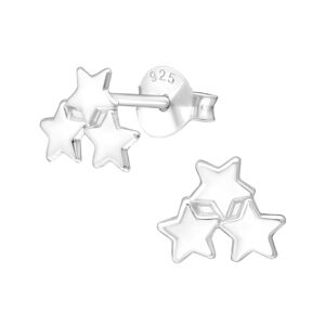 OLIVIE Strieborné náušnice hviezdička 1823 Ag 925; ≤0,5 g.