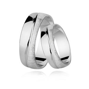 OLÍVIA Snubný prsteň SATIN 2200 Veľkosť prsteňov: 12 (EÚ: 68-70) Ag 925; ≤2,6 g.