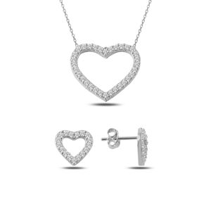 OLIVIE Sada strieborných šperkov SRDCE 2350 Ag 925; ≤3,10 g.