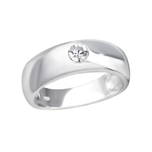 OLIVIE Strieborný prsteň s kryštálom 2485 Veľkosť prsteňov: 8 (EU: 57 - 58) Ag 925; ≤3,8 g.
