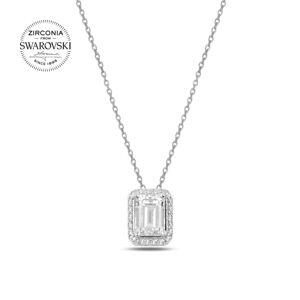 OLIVIE Strieborný náhrdelník SWAROVSKI 3163 Ag 925; ≤2,3 g.