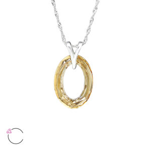 OLIVIE Strieborný náhrdelník so Swarovski kryštálom 3226 Ag 925; ≤1,3 g.