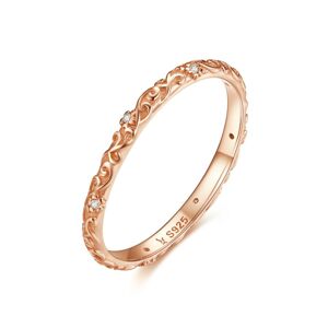 OLIVIE Strieborný prsteň VINTAGE ROSE 3446 Veľkosť prsteňov: 7 (EÚ: 54-56) Ag 925; ≤1,1 g.