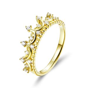OLIVIE Strieborný prsteň ZLATÁ KORUNKA 3788 Veľkosť prsteňov: 8 (EÚ: 57 – 58) Ag 925; ≤1,8 g