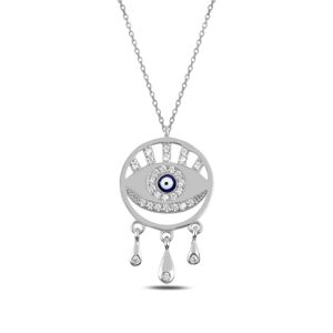 OLIVIE Strieborný náhrdelník MODRÉ OKO 3856 Ag 925; ≤2,4 g.