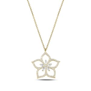 OLIVIE Strieborný náhrdelník LOTOS GOLD 3897 Ag 925; ≤2,5 g.
