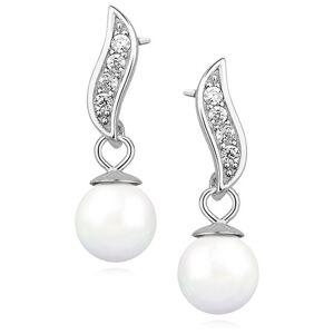 OLIVIE Strieborné perlové náušnice 3957 Ag 925; ≤1,9 g.