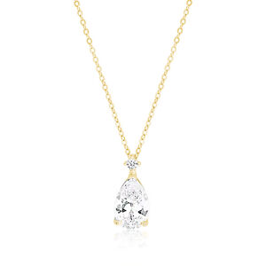 OLIVIE Strieborný náhrdelník so zirkónom SLZA GOLD 4160 Ag 925; ≤3,10 g.