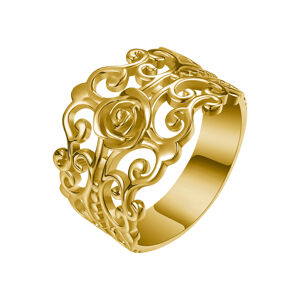 OLIVIE FILIGRÁN strieborný prsteň 4300 Veľkosť prsteňov: 12 (EÚ: 68-70), Farba: Zlatá Ag 925; ≤3,4 g.