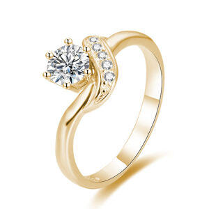 OLIVIE Strieborný zásnubný prsteň GOLD 4332 Veľkosť prsteňov: 9 (EU: 59-61) Ag 925; ≤2,2 g.