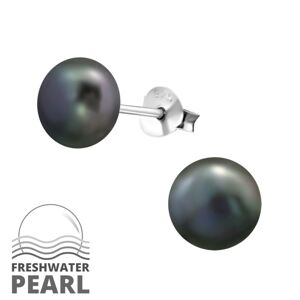 OLIVIE Strieborné náušnice s perlou TAHITI 4428 Ag 925; ≤0,3 g.
