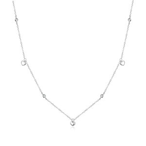 OLIVIE Strieborný srdiečkový náhrdelník 4453 Ag 925; ≤1,5 g.