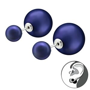 OLIVIE Strieborné dvojité náušnice NIGHT BLUE 4508 Ag 925; ≤0,5 g.