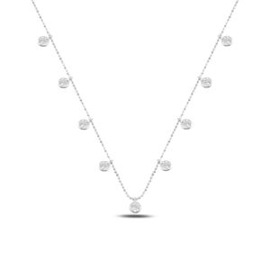 OLIVIE Strieborný náhrdelník so zirkónmi 4782 Ag 925; ≤2,8 g.