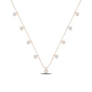 OLIVIE Strieborný náhrdelník ROSE so zirkónmi 4783 Ag 925; ≤2,8 g.