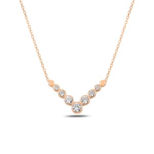 OLIVIE Strieborný náhrdelník ROSE 4793 Ag 925; ≤2 g.