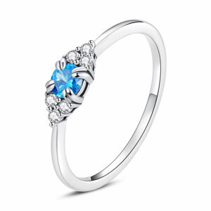 OLIVIE Strieborný prsteň BLUE 5369 Veľkosť prsteňov: 7 (EU: 54-56) Ag 925; ≤1,1 g.