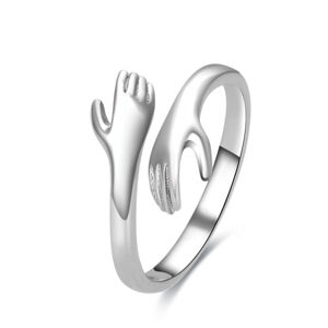 OLIVIE Strieborný prsteň OBJATÍ 5493 Ag 925; ≤2,1 g.