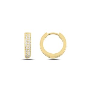 OLIVIE Strieborné zirkonové krúžky GOLD 5741 Ag 925; ≤3,6 g.