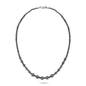 OLIVIE Hematitový náhrdelník 5813 Ag 925; ≤28 g.