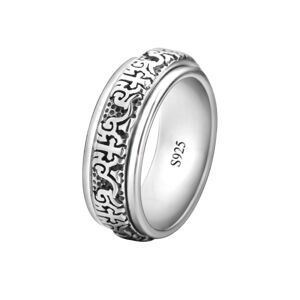OLIVIE Stříbrný prsten OBRUČ S PÁSKEM 5882 Veľkosť prsteňov: 9 (EU: 59-61) Ag 925; ≤5,6 g.