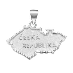 OLIVIE Strieborná mapa ČESKÁ REPUBLIKA 6096 Ag 925; ≤2,8 g.
