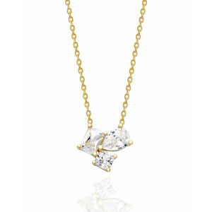 OLIVIE Strieborný náhrdelník GLORIA GOLD 7229 Ag 925; ≤2,4 g.