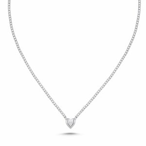 OLIVIE Strieborný luxusný náhrdelník SRDCE 7240 Ag 925; ≤8,5 g.
