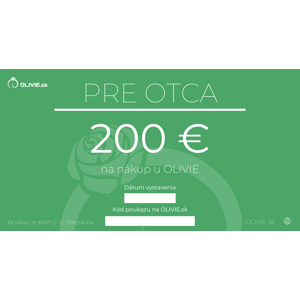 OLÍVIA Elektronický darčekový poukaz PRE OTCA Hodnota: 200 €