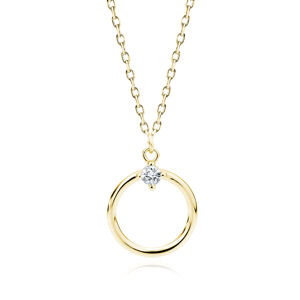 OLIVIE Strieborný náhrdelník KRUH 7517 Ag 925; ≤2 g.