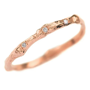 OLIVIE Stříbrný prsten KŮRA STROMU ROSE 7621 Veľkosť prsteňov: 7 (EÚ: 54-56) Ag 925; ≤1,4 g.