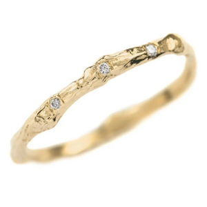 OLIVIE Stříbrný prsten KŮRA STROMU GOLD 7623 Veľkosť prsteňov: 8 (EÚ: 57 – 58) Ag 925; ≤1,4 g.