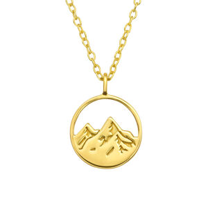 OLIVIE Strieborný náhrdelník SILVER MOUNTAIN GOLD 7665 Ag 925; ≤1,3 g.