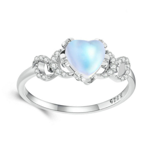 OLIVIE Stříbrný prsten MĚSÍČNÍ KÁMEN 7872 Veľkosť prsteňov: 6 (EÚ: 51 – 53) Ag 925; ≤1,4 g.