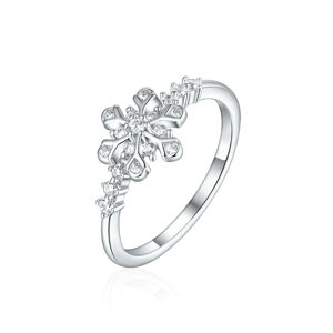 OLIVIE Stříbrný prsten SNĚHOVÁ VLOČKA 8052 Veľkosť prsteňov: 9 (EÚ: 59 – 61) Ag 925; ≤1,8 g.