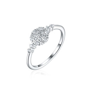 OLIVIE Stříbrný prsten SNĚHOVÁ VLOČKA 8055 Veľkosť prsteňov: 9 (EÚ: 59 – 61) Ag 925; ≤1,6 g.