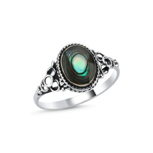 OLIVIE Stříbrný prsten ABALONE 8204 Veľkosť prsteňov: 7 (EÚ: 54-56) Ag 925; ≤2 g.