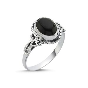 OLIVIE Stříbrný prsten ONYX 8272 Veľkosť prsteňov: 9 (EÚ: 59 – 61) Ag 925; ≤2,3 g.