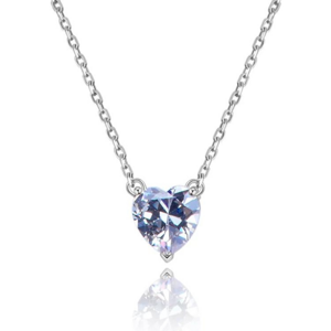 OLIVIE Stříbrný náhrdelník ZIRKONOVÉ SRDCE 8320 Ag 925; ≤3,1 g.